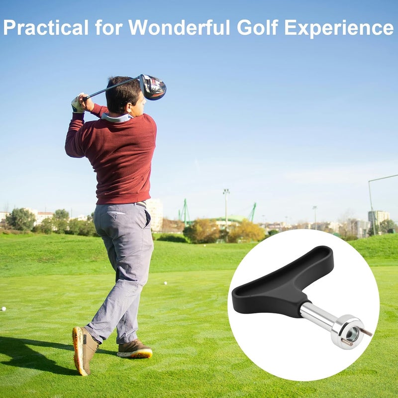 NICECRAFT Golf Shoes Spike Wrench Stainless Steel Universal Replacement Spikes Removal Tool with Comfortable Grip Softspikes Remover - Image 5